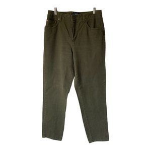 Vintage Bill Blass 100% Cotton High Rise Tapered Leg Y2K Mom Dad Jean Size 8